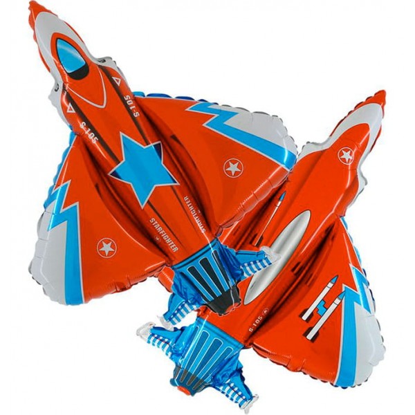 Balon foliowy Samolot Myśliwiec 21cali 76x83cm