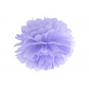 Pompon bibułowy 35 cm jasnoliliowy