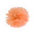 Pompon bibułowy 35 cm jasnopomarańczowy