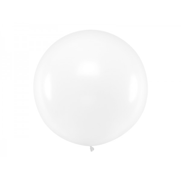 Balon Gigant pastelowy transparentny 1metr