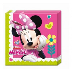 Serwetki papierowe Myszka Minnie różowe 33x33cm 20szt