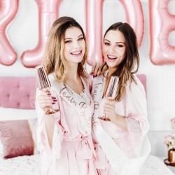 Szarfa satynowa Team Bride biała 75cm