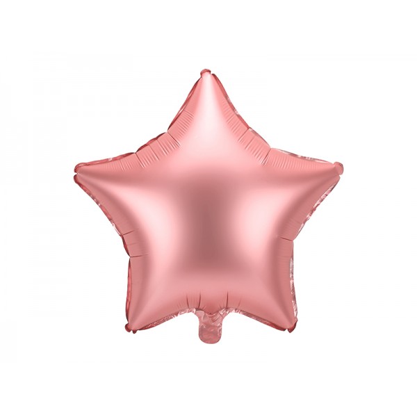 Balon foliowy satynowy Gwiazdka rose gold 19cali 48cm
