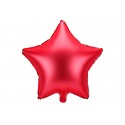 Balon foliowy satynowy Gwiazdka czerwona 19cali 48cm