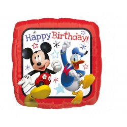 Balon foliowy Myszka Mickey Happy Birthday 17cali 43cm