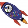 Balon foliowy Rakieta Happy Birthday 40cali 102cm