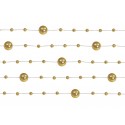 Girlandy dekoracyjne złote 130cm 5szt