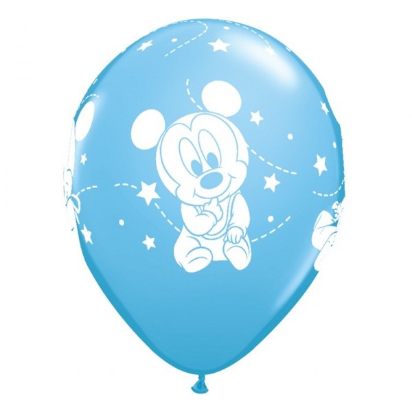 Balony niebieskie Mała Myszka Miki 30cm 6szt