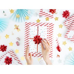 Zestaw wstążki rozetek czerwone 3szt