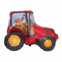 Balon foliowy Traktor czerwony 24cali 61cm