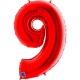 Balony Cyfry  0-9 Czerwone 102cm