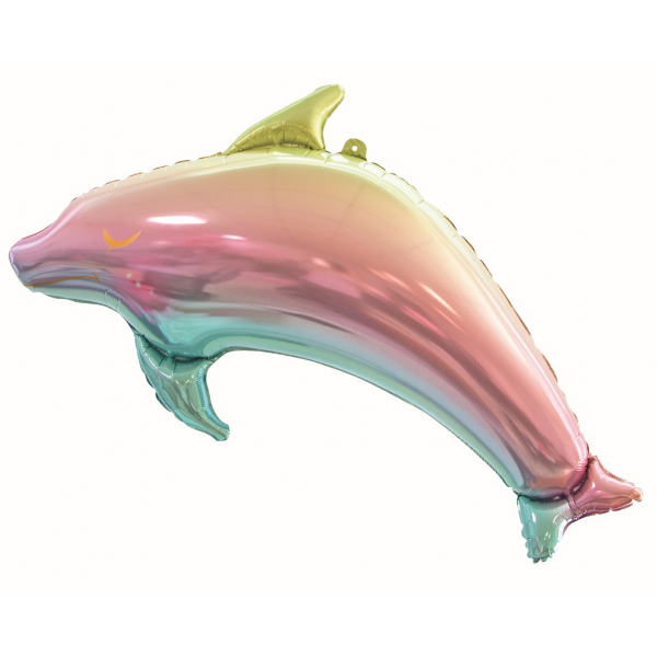 Balon foliowy Delfin tęczowy 93x50cm