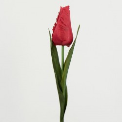 Gałązka tulipan czerwony sztuczny 12szt