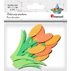 Naklejki piankowe Tulipany 5szt