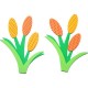 Naklejki piankowe Tulipany 5szt