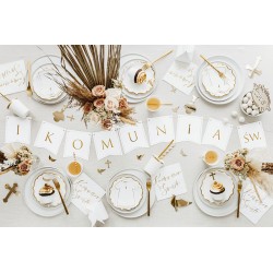 Baner komunijny I Komunia Św. 15x133cm