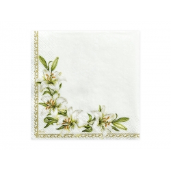 Serwetki papierowe Kielich białe 33x33cm 20szt