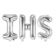 Balon foliowy napis IHS srebrny 35cm
