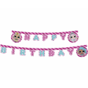 Baner Happy Birthday LOL Glitterati 210cm