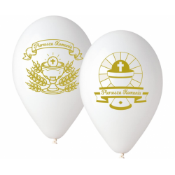 Balony Premium Pierwsza Komunia Święta 12cali 30cm 5szt
