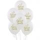 Balony pastelowe Chrzest Święty białe 12cali 30cm 5szt