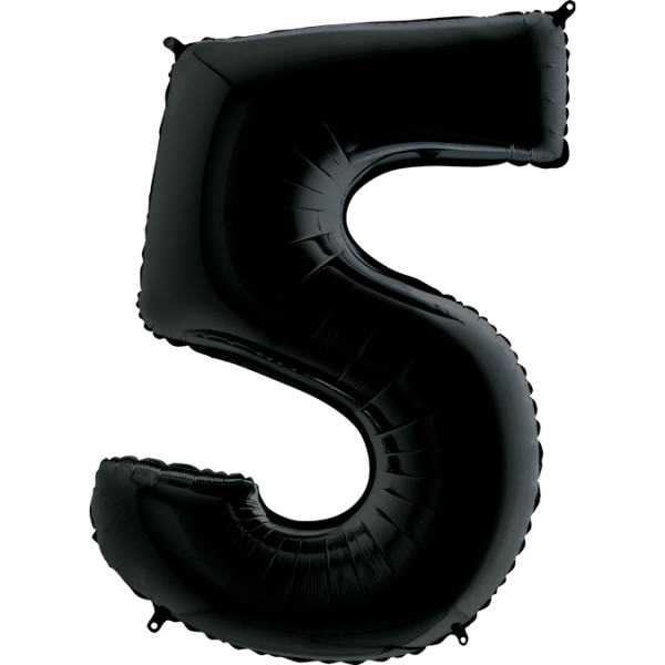 Balony Cyfry 0-9 Czarny 102cm