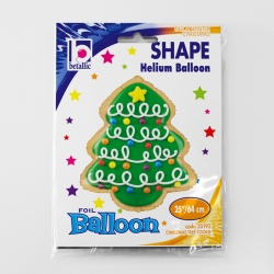 Balon foliowy Choinka zielona 25cali 64cm