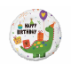 Balon foliowy Happy Birthday Dinozaur 18cali 36cm