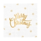 Serwetki papierowe Merry Christmas białe 33x33cm 10szt