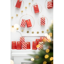 Kalendarz adwentowy Torebki papierowe mix kolorów 24szt