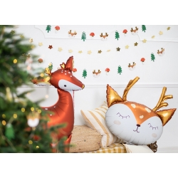 Girlanda papierowa Leśne zwierzęta mix kolorów 170cm