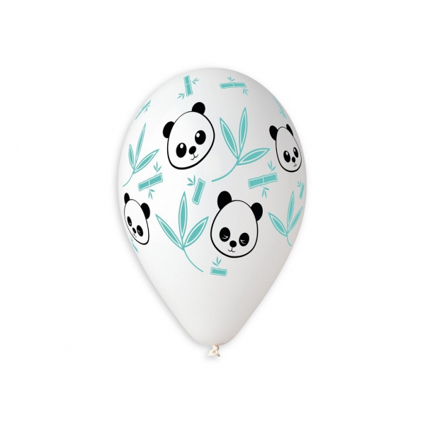 Balony Premium Panda i Bambus 13cali 33cm 5szt