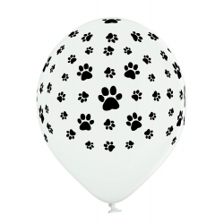 Balony lateksowe Psie Łapy Psi białe Patrol 5szt