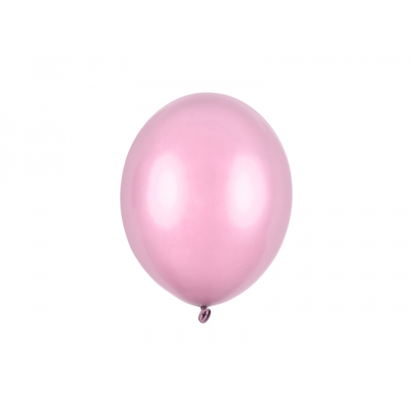 Balony metaliczne różowe cukierkowe 11cali 27cm 10szt Strong