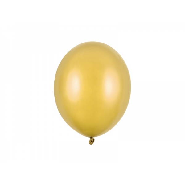 Balony metaliczne złote 11cali 27cm 50szt Strong