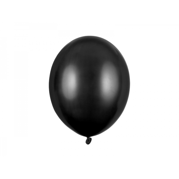 Balony metaliczne czarne 12cali 30cm 100szt 