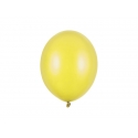Balony metaliczne żółte 11cali 27cm 10szt Strong