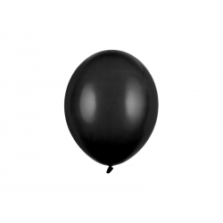 Balony pastelowe czarne 11cali 27cm 10szt Strong