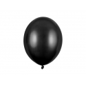 Balony metaliczne czarne 12cali 30cm 10szt Strong
