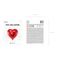 Balon foliowy serce 45cm czerwony