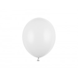 Balony pastelowe białe 11cali 27cm 10szt Strong