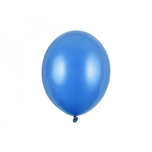 Balony metaliczne niebieskie chabrowe 12cali 30cm 10szt