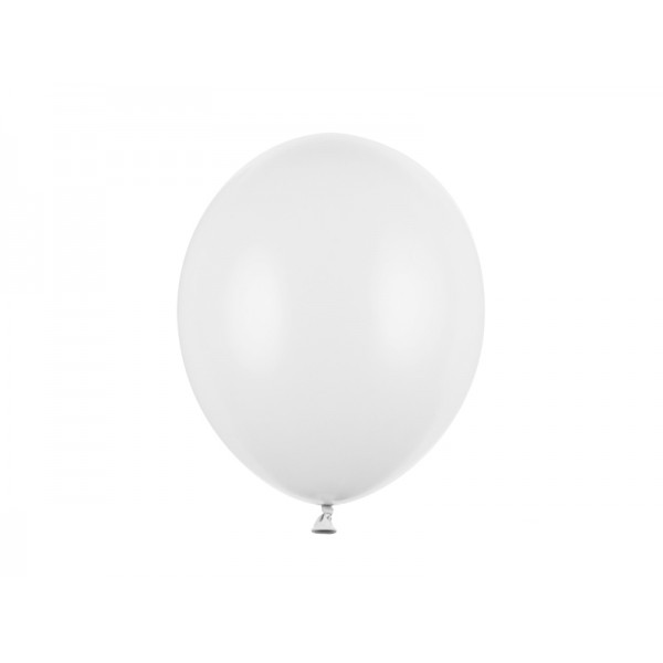 Balony pastelowe białe 12cali 30cm 10szt Strong