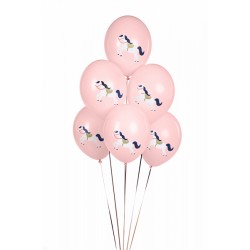 Balony pastelowe Konik jasnoróżowe 12cali 30cm 6szt