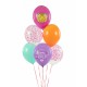 Bukiet balonów Tygrys kolorowe 12cali 30cm 6szt