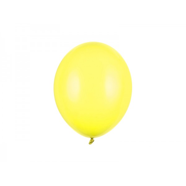 Balony pastelowe żółte 11cali 27cm 10szt Strong