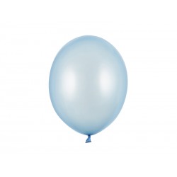 Balony metaliczne błękitne 12cali 30cm 10szt Strong