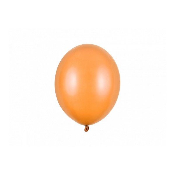 Balony metaliczne pomarańczowe mandarynkowe 11cali 27cm 10szt Strong