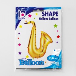 Balon foliowy Saksofon złoty 37cali 94cm