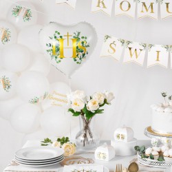 Bukiet z balonów na Komunię 12cali 30cm 6szt